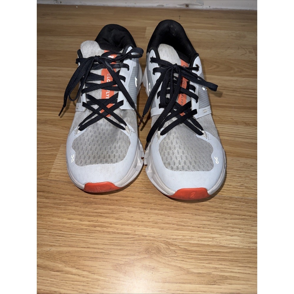 On Cloudflyer 4 Mens Size 8.5 Black Gray Orange Running Shoes Sneakers 71.97933 - Picture 2 of 7